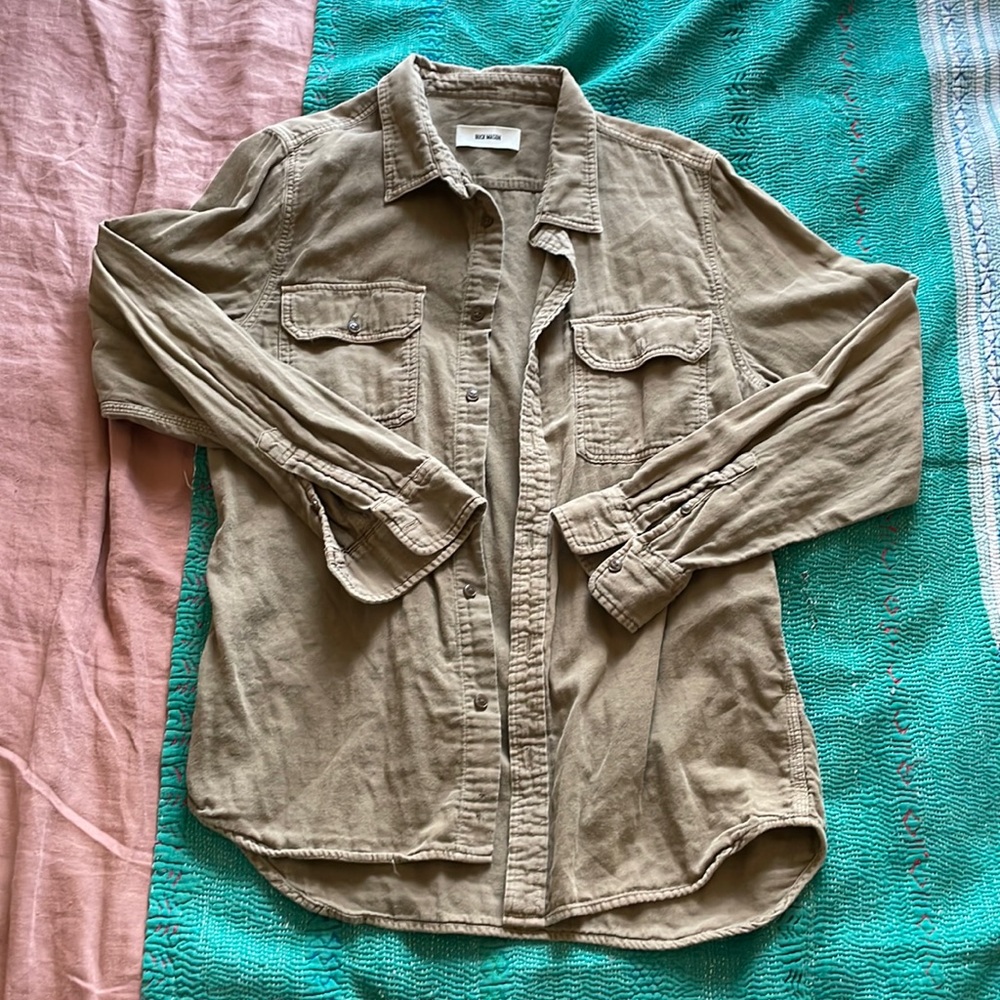 Buck Mason Double Weave Vintage Two Pocket Long-sleeve shirt. Medium.